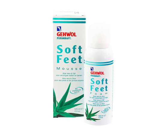 Gehwol Soft Feet Shaum - Пенка «Алоэ вера и масло оливы» с гиалуроновой кислотой 125 мл