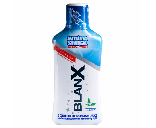 BlanX White Shock Blue forrmula Mouthwash - Ополаскиватель для полости рта Голубая формула 500 мл