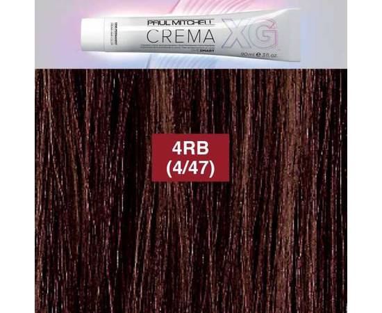 Paul Mitchell CREMA XG Red Brown 4RB - Деми-перманентный безамиачный кремовый краситель Красный коричневый 90 мл