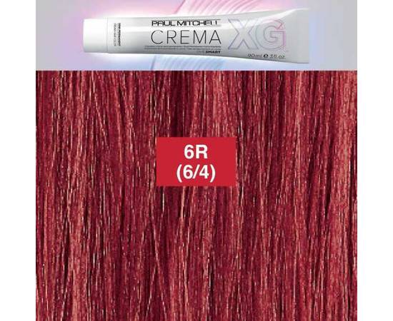 Paul Mitchell CREMA XG Red 6R - Деми-перманентный безамиачный кремовый краситель Красный тёмный блондин 90 мл
