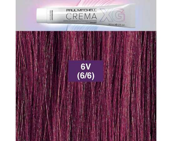 Paul Mitchell CREMA XG Violet 6V - Деми-перманентный безамиачный кремовый краситель Фиолетовый тёмный блондин 90 мл