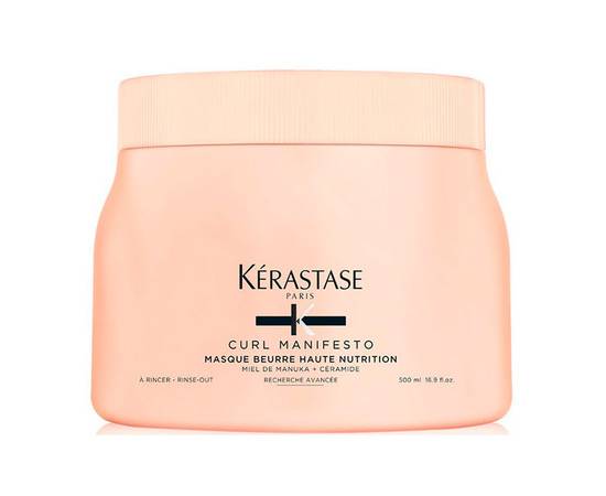 Kerastase Curl Manifesto Masque Beurre Haute Nutrition - Ультра насыщенная питательная маска для кудрявых и вьющихся волос 500 мл, Объём: 500 мл