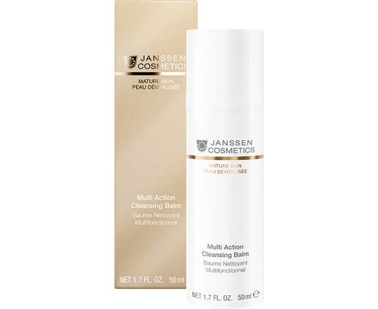 Janssen Cosmetics Mature Skin Multi action Cleansing Balm - Мультифункциональный бальзам для очищения и регенерации кожи 4 в 1 50 мл, Объём: 50 мл