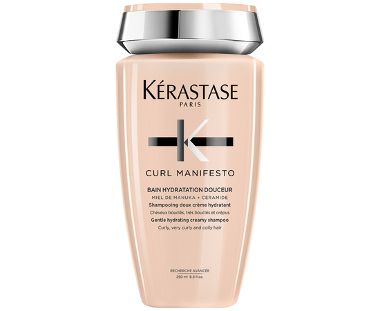 Kerastase Curl Manifesto Bain Hydratation Douceur - Увлажняющий шампунь-ванна для всех типов кудрявых и вьющихся волос 250 мл, Объём: 250 мл