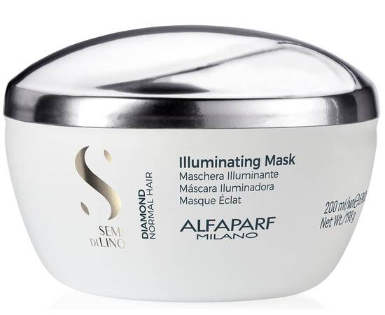 ALFAPARF SDL DIAMOND Illuminating Mask - Маска для нормальных волос придающая блеск 200 мл, Объём: 200 мл