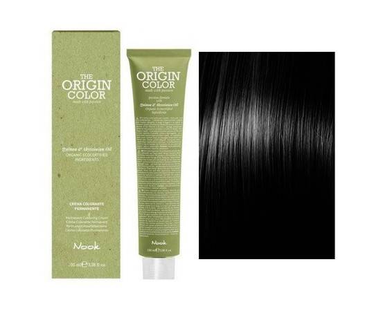Nook The Origin Color - Профессиональный краситель для волос, 1.0 Натуральный Черный 100 мл