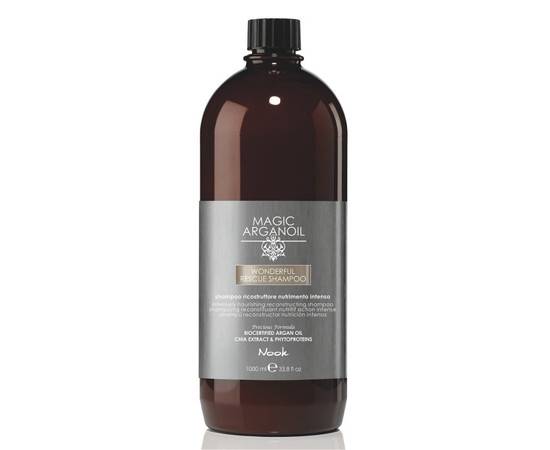 Nook Magic Arganoil Wonderful Rescue Shampoo - Реконструирующий интенсивно-питательный шампунь 1000 мл, Объём: 1000 мл
