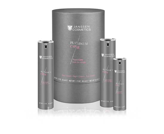 Janssen Cosmetics Platinum Care Face Care Set - Набор c пептидами и коллоидной платиной, 3 шт.