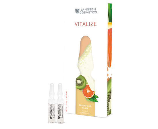 Janssen Cosmetics Superfruit Fluid - Фруктовые ампулы с витамином C 7 x 2 мл, Объём: 7 x 2 мл