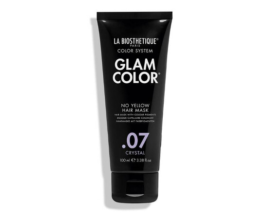 La Biosthetique Glam Color No Yellow Hair Mask .07 Crystal - Тонирующая маска для волос 100 мл, Объём: 100 мл