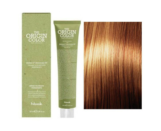 Nook The Origin Color - Профессиональный краситель для волос, 8.34 Золотисто-Медный Светлый Блондин 100 мл