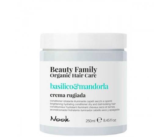 Nook Beauty Family Organic Hair Care Crema Rugiada Basilico & Mandorla - Крем-кондиционер для сухих и тусклых волос 250 мл, Объём: 250 мл