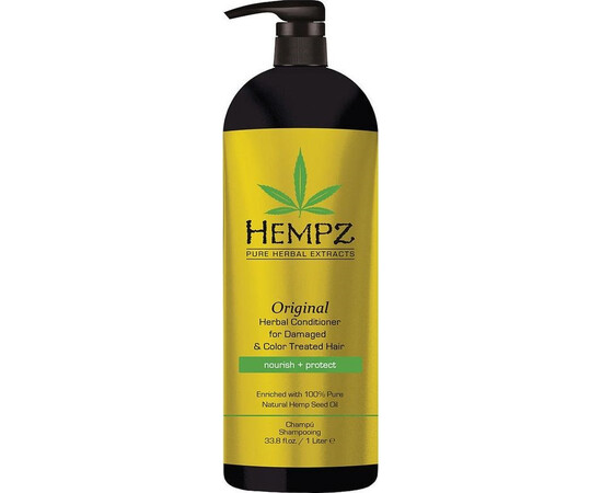 Hempz Original Herbal Conditioner For Damaged Color Treated Hair - Кондиционер растительный Оригинальный для поврежденных окрашенных волос 1000 мл, Объём: 1000 мл