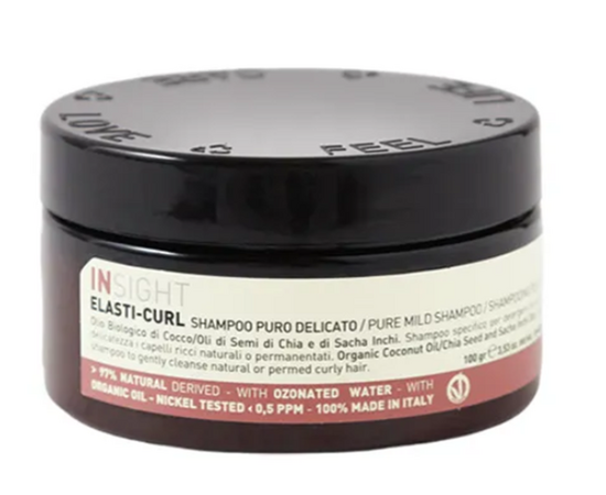 Insight Professional Elasti-Curl Pure Mild Shampoo - Увлажняющий шампунь-воск для кудрявых волос 100 мл, Объём: 100 мл