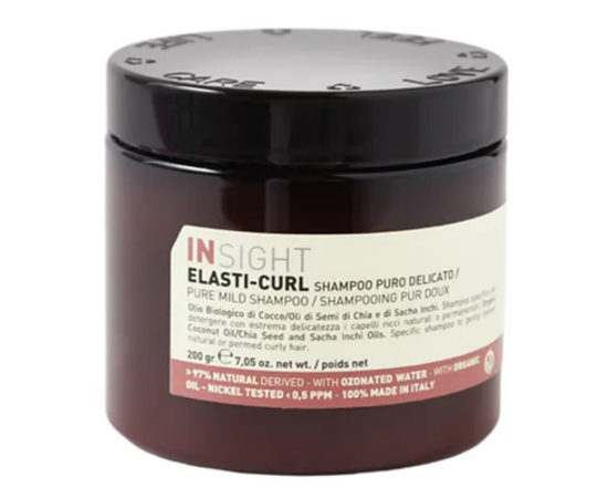 Insight Professional Elasti-Curl Pure Mild Shampoo - Увлажняющий шампунь-воск для кудрявых волос 200 мл, Объём: 200 мл