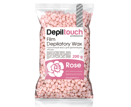 Depiltouch Professional Rose - Пленочный воск в гранулах с ароматом розы 200 гр, Объём: 200 гр