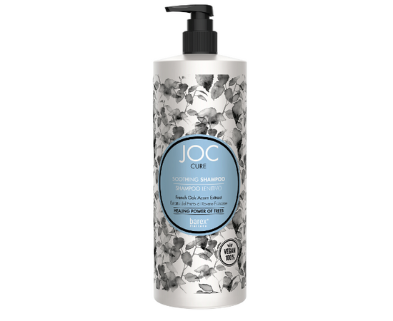 Barex Joc Cure  Soothing  shampoo  - Шампунь успокаивающий с экстрактом желудя черешчатого дуба 1000 мл, Объём: 1000 мл