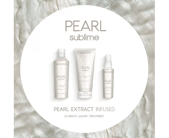Selective Pearl Sublime Ultimate Luxury -  Набор с экстрактом жемчуга  (Шампунь 250 мл, Бальзам 200 мл, Спрей 100 мл), изображение 2