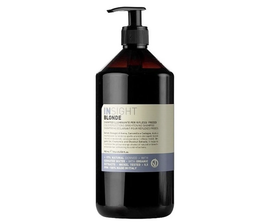 Insight Professional BLONDE Cold Reflections Brightening Shampoo Шампунь для поддержания холодных оттенков блонд  900мл, Объём: 900 мл