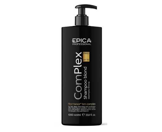 Epica Professional ComPlex PRO Shampoo Blond pH 7.0  - Шампунь для глубокого очищения и защиты волос после процедуры обесцвечивания 1000 мл