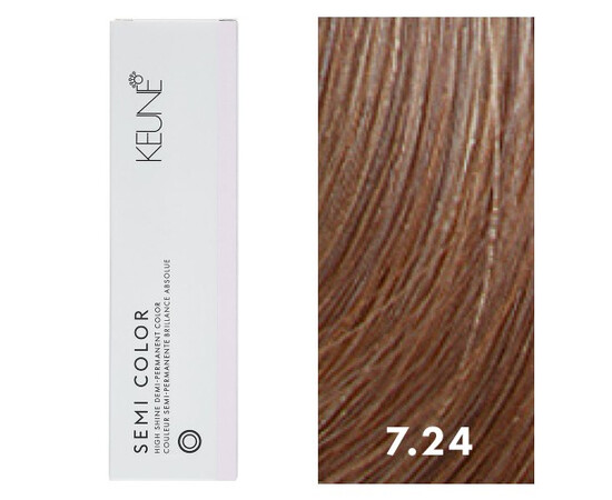 Keune Semi Color 7.24 - средний перламутровый-медный блондин 60 мл