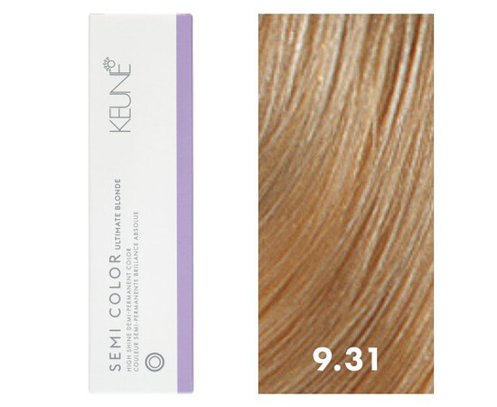 Keune Semi Color 9.31 - Очень светлый блондин золотисто-пепельный 60 мл