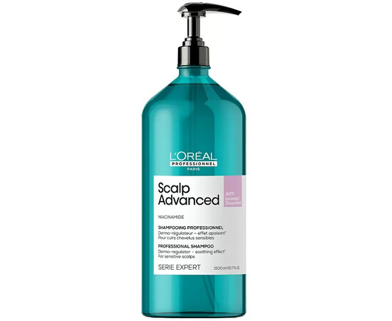 Loreal Scalp Advanced Shampoo - регулирующий баланс чувствительной кожи головы 1500 мл, Объём: 1500 мл
