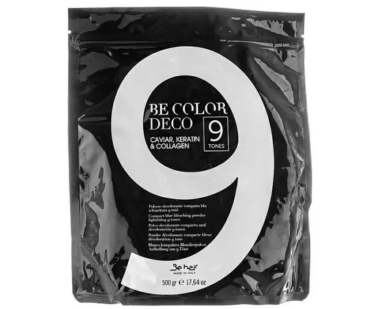 Be Hair Be Color Deco Compact Blue Bleaching Powder 9 Tones - Пудра для осветления волос с инкапсулированным аммиаком 500 гр