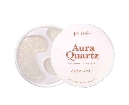 Petitfee Aura Quartz Hydrogel Eye Mask Pure Opal - Охлаждающие патчи от морщин и отеков 40 шт.