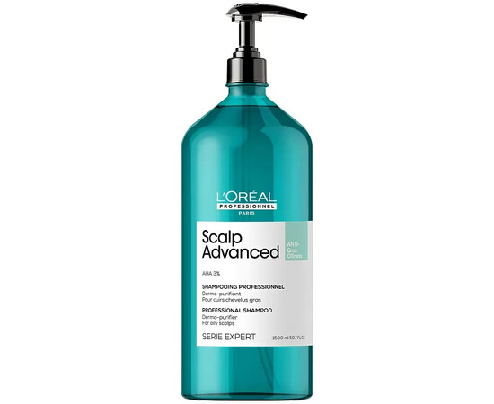 Loreal Scalp Advanced for oily Shampoo - Шампунь для жирных волос 1500мл, Объём: 1500 мл