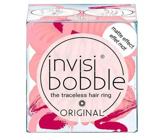 Invisibobble ORIGINAL  MATTE ME MYSELFIE AND I - Резинка-браслет для волос розовый матовый (3 шт.)