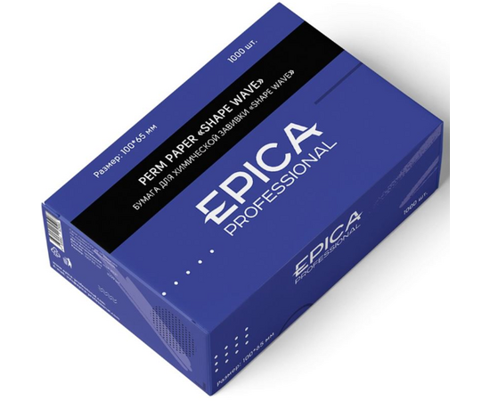 Epica Professional Shape Wave Perm Paper -  Бумага для химической завивки 1000 листов, 100*65 мм, Размер: 100х65 мм