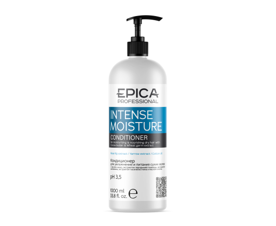 Epica Professional Intense Moisture Conditioner - Кондиционер для увлажнения и питания сухих волос 1000 мл, Объём: 1000 мл