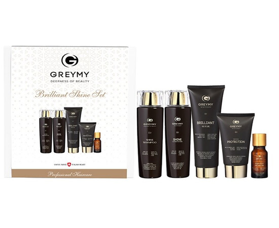 Greymy  Brilliant Shine Set-набор для блеска волос ., Набор: 5 поз., Объём: 710мл