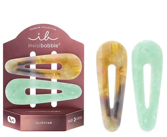 Invisibobble Clipstar Premium Rainbow Carousel- заколка для волос 2 шт