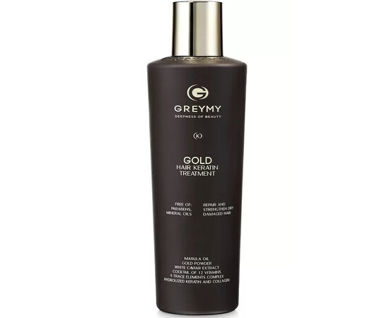 Greymy Gold Hair Keratin Treatment -Кератиновый крем с частицами золота для выпрямления волос , 500 мл