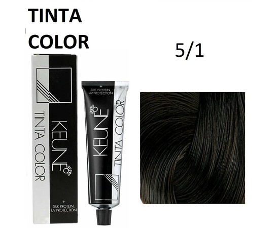 Keune Tinta Color 5.1 - Светлый Пепельный Шатен 60 мл, изображение 2