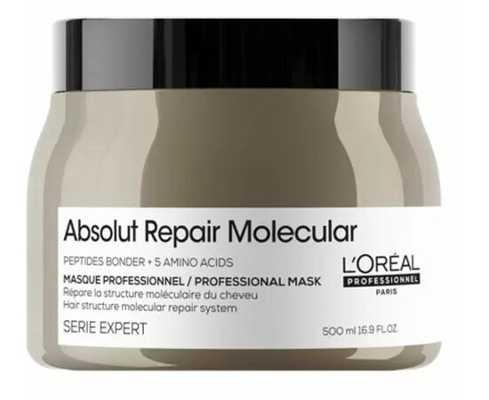 Loreal Absolut Repair Molecular -Концентрированная маска для молекулярного восстановления волос , 500 мл, Объём: 500 мл