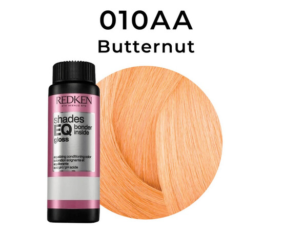 Redken Shades EQ Bonder Inside 010AA Butternut - Краска-блеск без аммиака для тонирования 60 мл, изображение 2