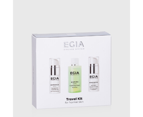 EGIA Travel Kit for Normal Skin - Дорожный набор для нормальной и сухой кожи 3 поз., изображение 3