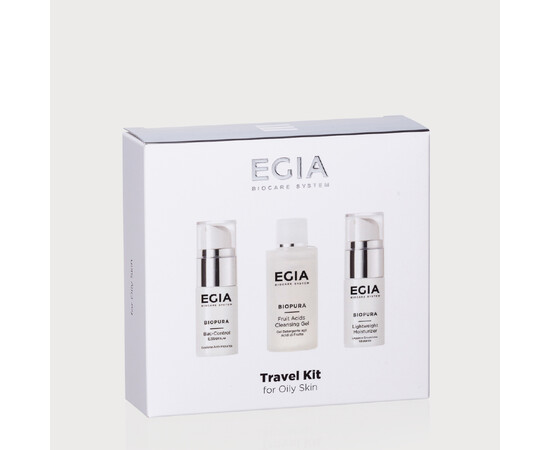 EGIA Travel Kit for Oily Skin - Дорожный набор для жирной и проблемной кожи 3 поз., изображение 3