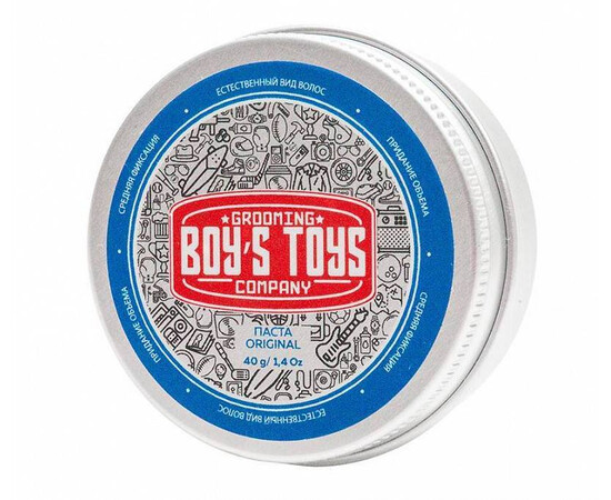 Boy's Toys Original Defining Matte Paste - Паста для укладки волос средней фиксации с низким уровнем блеска 40 мл, Объём: 40 мл, изображение 3