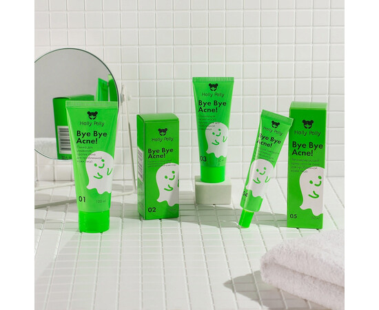 Holly Polly BYE BYE ACNE! - Очищающая пилинг-маска против акне и воспалений, 50 мл, изображение 3