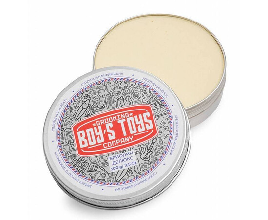 Boy's Toys Deluxe Oil Based Clay - Бриолин для укладки волос сверх сильной фиксации со средним уровнем блеска 100 мл, Объём: 100 мл, изображение 3
