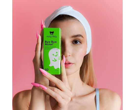 Holly Polly BYE BYE ACNE! - Лосьон с 2% салициловой кислотой против акне и воспалений, 100 мл, изображение 2